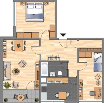 3-Zimmer-Wohnung in Dortmund Scharnhorst