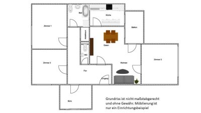 Helle Wohnung mit Balkon in Bonn-Tannenbusch