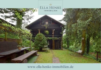 Uriges Blockhaus als Ferienhaus in idyllischer Dorfrandlage am Harzrand ...