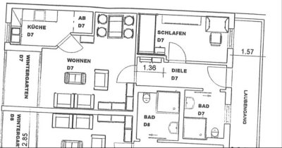 Zentrale 2-Zimmer Wohnung