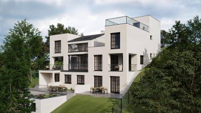 Exklusive Doppelhaushälfte in Grünruhelage der Sophienalpe – Neubau-Erstbezug mit Garten &amp; Panoramablick