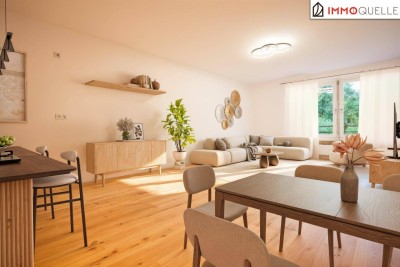 Zwischen Altstadt &amp; Almkanal – Stilvoll wohnen in Salzburg-Riedenburg! Kernsanierte Designwohnung mit Tiefgarage, Grünblick und Top-Ausstattung