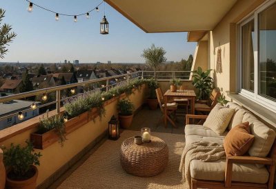 Großzügige Wohnung mit riesiger Süd-West-Terrasse – Perfekt für Singles & Paare!