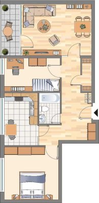 3-Zimmer-Wohnung in Dortmund Hörde (WBS für 75m² erforderlich!)