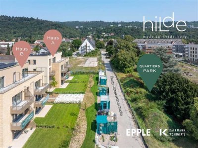 Nur noch 4 Einheiten: 4-Zimmer-Wohnung mit 2 Bädern & Balkon direkt am Hospital-Park in Heidelberg.