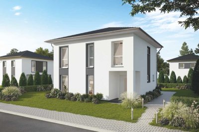 Unabhängig von Gaspreisen - Moderne Stadtvilla mit Wärmepumpe inkl.  Grundstück in begehrter Lage