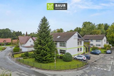 360 ° | Charmantes Hochparterre in Baindt mit Balkon und Garage