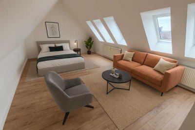 Loftähnliche Wohnung mit Einbauküche in Elbnähe, Buckau