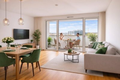 ERLAA LIVING - PROVISIONSFREI: Neubau 3-Zimmer mit uneinsehbarer Loggia, perfektem Grundriss – sofort beziehbar