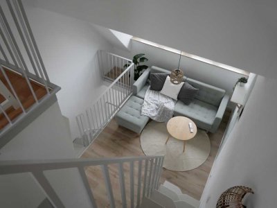 3-Etagen-Maisonette, liebevoll renoviert, voll möbliert und nahe Klinikum Fürth