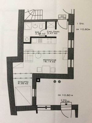 Eigentumswohnung Zentrum 93047 Regensburg Kreuzgasse 15c Innenstadt 1 Zimmer 31,5m² provisionsfrei