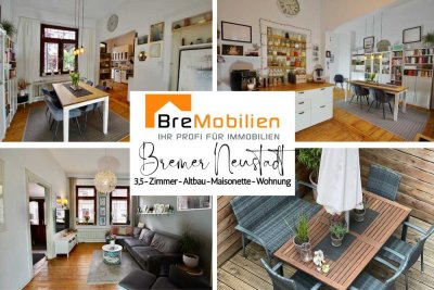 3,5-Zimmer-Altbau-Maisonette-Whg. mit Terrasse&Balkon im 2 Parteien-Haus