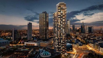 Luxuriöse 4 Zimmer Wohnung im Grand Tower Deutschlands höchstem Wohnturm
