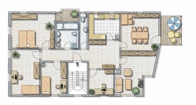 *** Sanierte Altbauwohnung im Esslinger Zentrum mit 2 Balkonen, ideal für 6er WG! ***