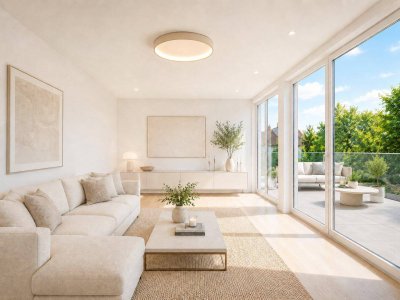 Exklusive 3-Zimmer-Dachgeschosswohnung mit großzügiger Terrasse ca. 32 m² direkt am Trillerpark