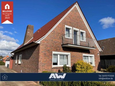 Großes Wohnhaus mit Garage u. Anbau in zentraler Lage von Upgant-Schott    Objekt-Nr.: 25 - 03