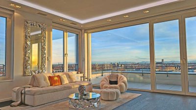 Mehr München geht nicht: High-End-Penthouse mit Münchens berühmtestem Panorama - PROVISIONSFREI