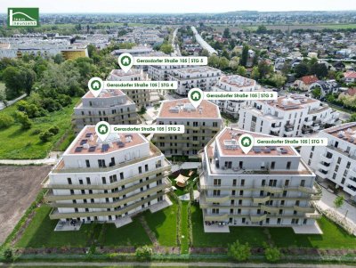 Traumhafter Fernblick ins Grüne - Ruhelage mit Balkon im provisionsfreien Neubau - hervorragende Ausstattung!