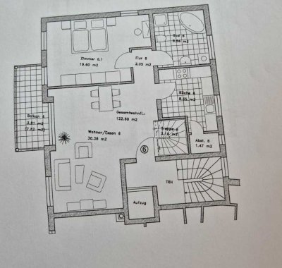 Exklusive 4-Zimmer Maisonette-Wohnung mit Balkon in Frankfurt-Bornheim