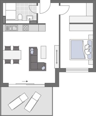 Moderner Wohnkomfort mit großzügigem Balkon