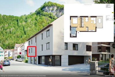 Schöner Wohnen "Am Emsbach"2 Zimmerwohnung mit BalkonHaus A - Top A02