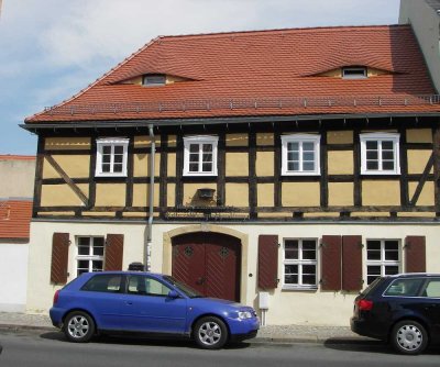 Radeburg: Charmantes Fachwerkhaus, liebevoll saniert, kleiner Hof, vor den Toren Dresdens