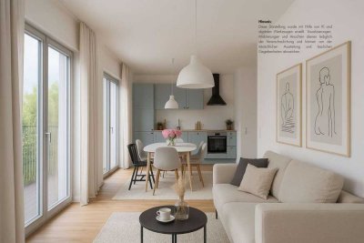 Sofort einziehen: * 2-Zimmer-DG * Süd-Terrasse * 3D Rundgang