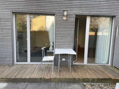 Hübsche 1-Zimmer Wohnung mit kleinem Garten in München-Trudering