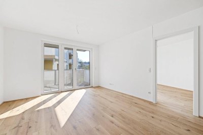 PROVISIONSFREI! Bezugsfertige 2-Zimmer-Wohnung mit Schrankraum, Balkon und Bad mit Fenster