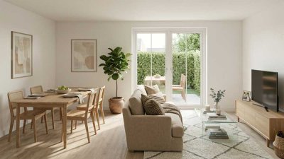 4-Zimmer-Neubauwohnung mit Garten in ruhiger Sackgassenlage