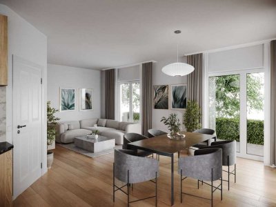Inkl. Terrasse, Gartenanteil, Stellplatz, Fußbodenheizung u.v.m.: Bahnhofsnahe Wohnung in Wünsdorf