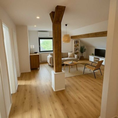 5-Zimmer Dachgeschoss-Wohnung Mega Garage und Garten in Dieburg