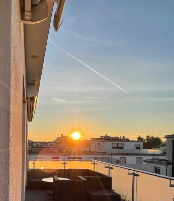 Panorama Dachterrassen-Wohnung im Sonnengarten Thon