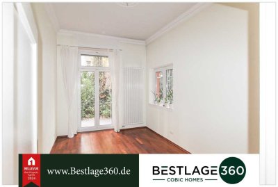 Hochwertige 2-Zimmer Altbauwohnung mit Garten und Terrasse in Ffm.-Malerviertel