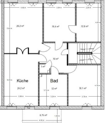 4-Raum-Altbauwohnung mit gr. Wohnküche