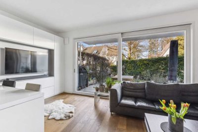 Solide Kapitalanlage / Vermietete Gartenwohnung in Bestlage Solln / 2 TG-Stellplätze im KP enthalten