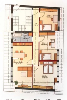 3-Zimmer Wohnung in Königsbach-Stein