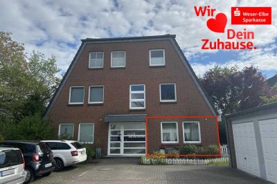 Altersgerechte EG-Wohnung  mit Garten + Garage