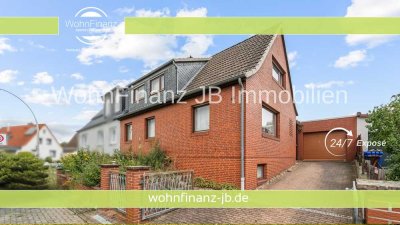 Familienfreundliche Doppelhaushälfte mit Garten, Garage, Keller, großem Nebengebäude und Grillplatz