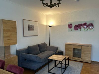 Schicke 2-Zimmer Wohnung mit Balkon im 1. OG in Mainz-Oberstadt, möbliert und zeitlich befristet