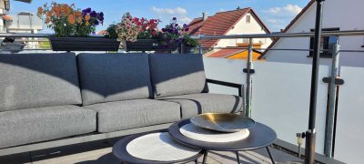 Moderne 4,5-Zimmer-Wohnung im KfW-40+ Standard mit zwei Balkonen