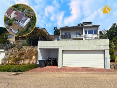 Gepflegtes 2-3-Fam-Haus, tolle Aussicht mit Garten, Doppelgarage und viel Platz