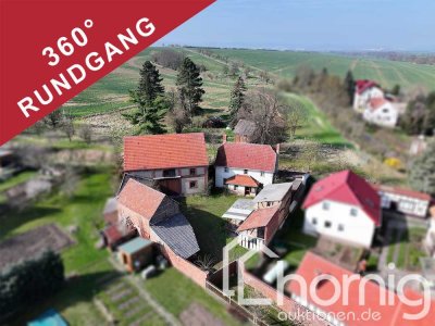 Stadtnaher 3-Seiten-Hof mit Potenzial – Landleben Rockhausen bei Erfurt im Mittelpunkt von Thüringen