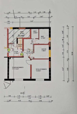 Helle 2-Zimmer Wohnung mit Carport-Stellplatz und separate Gartenfläche in Hennstedt
