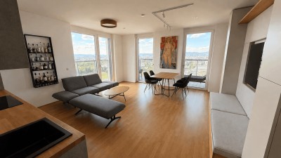 Provisionsfrei: Premium-Apartment im 25. Stock des Marina Tower mit umlaufender Terrasse, Süd-/ West-Ausrichtung und unverbaubarem Fernblick