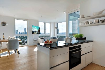 SKYLIVING IN PREMIUMLAGE || VIS UND VIC || ROOFTOP POOL UND WELLNESS || BUSINESS LOUNGE UND FITNESS