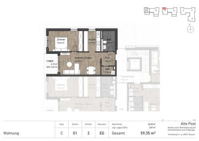 Willkommen im Wohnquartier "Alte Post"  - Neubau von 107 Wohneinheiten