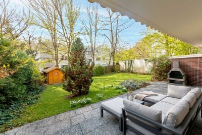 Kernsaniert & großzügig: Gartenwohnung mit 32 m² Terrasse und Privatgarten im Münchner Süden