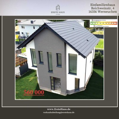 Modernes Einfamilienhaus Neubau - 123 m², 4 SZ, 2 Bäder, A+, provisionsfrei