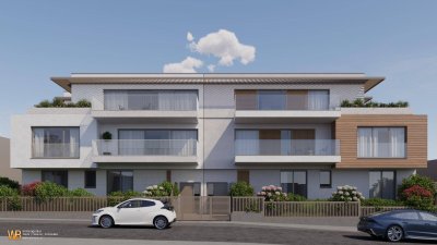 Blick ins Wiental TOP DG Wohnung! Perfektes Wohnprojekt in herrlicher Grünruhelage in Breitensee! Höchster Wohnkomfort mit Wärmepumpe, Klima, Photovoltaik und Smart Home System!